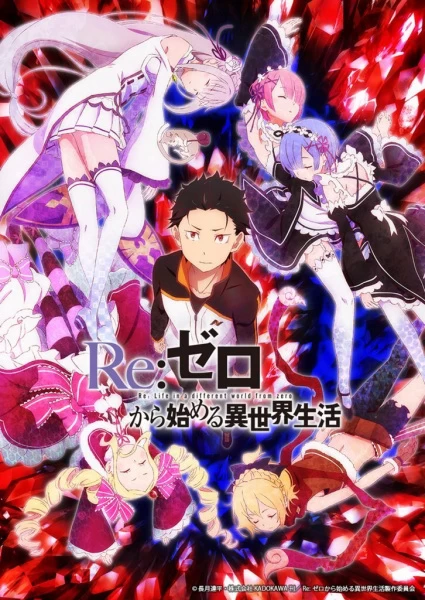 Постер Re:Zero. Жизнь с нуля в альтернативном мире | анимав Постер Re:Zero. Жизнь с нуля в альтернативном мире | анимав